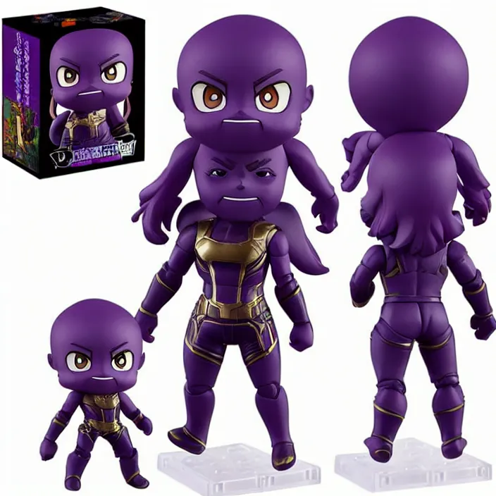 Image similar to thanos, an anime nendoroid of thanos, figurine, detailed product photo