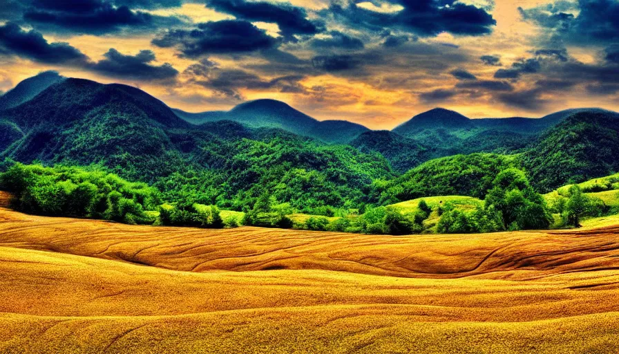 Prompt: beautiful tan landscape picture