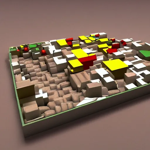 Prompt: 3d puzzles of chipmuck, photorealism, hd