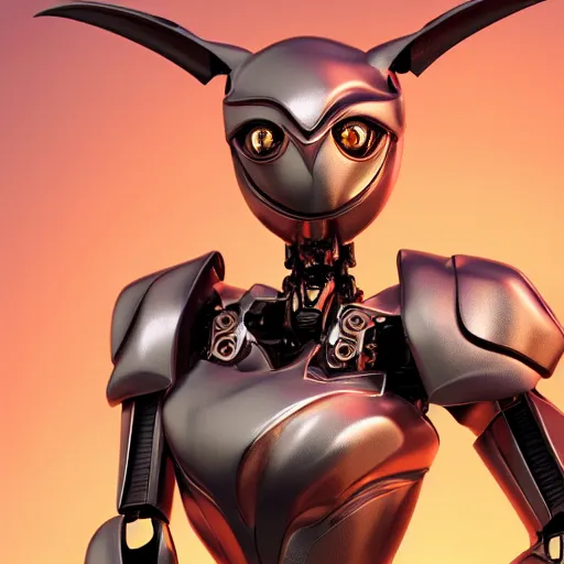 Prompt: a highly detailed close-up bust, of an awe-inspiring beautiful cute anthropomorphic robotic mecha female dragon, with smooth and streamlined armor, standing and posing elegantly in front of the camera, well detailed head with LED eyes, sharp sleek design, two arms, digital art, artstation, DeviantArt, professional, octane render, sunset lighting