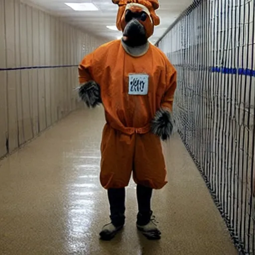 Image similar to animals dressed as inmates