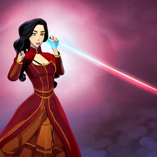 Prompt: Hololive, Asami Sato from Avatar: The legend of Kora, digital arts