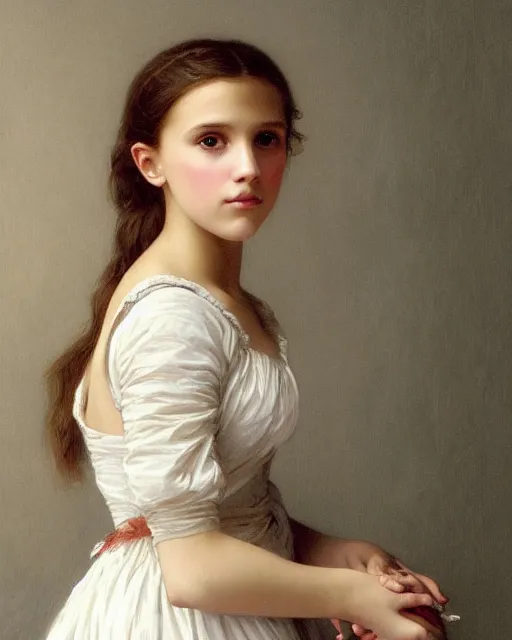 a painting of a girl resembling alicia vikander or Stable Diffusion