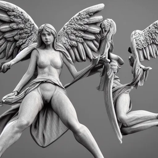 Image similar to angels very highly detailed, award winning, trending on artstation, 4K UHD image