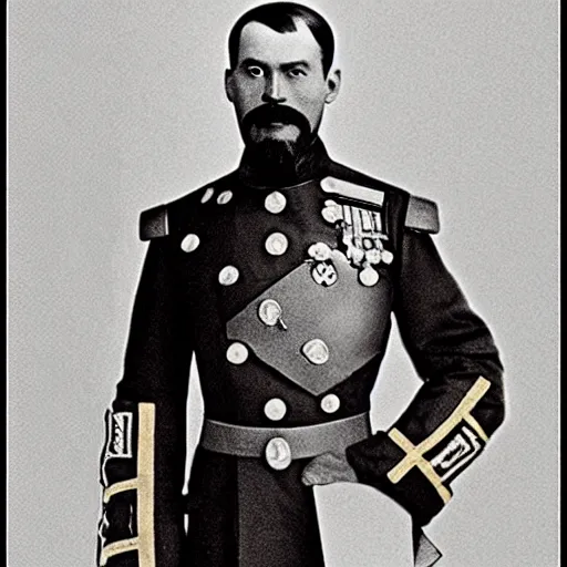 Image similar to tsar nicholas ii is iron man