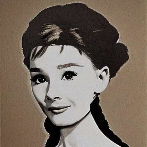 Prompt: audrey hepburn art by leonardo da vinci