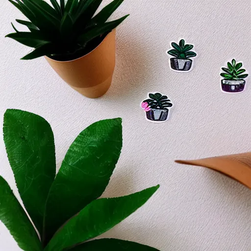 Image similar to cute house plant sticker