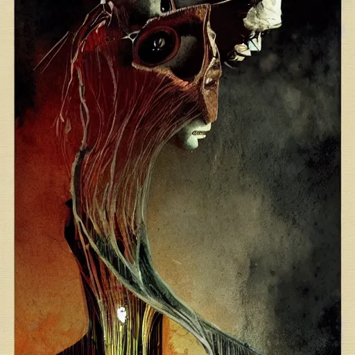 Image similar to no fears, okay one fear, by Dave McKean