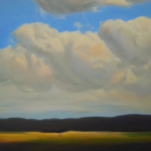 Image similar to clouds, oil painting