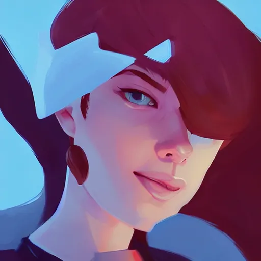 Image similar to face icon stylized minimalist megan man x, loftis, cory behance hd by jesper ejsing, by rhads, makoto shinkai and lois van baarle, ilya kuvshinov, rossdraws global illumination