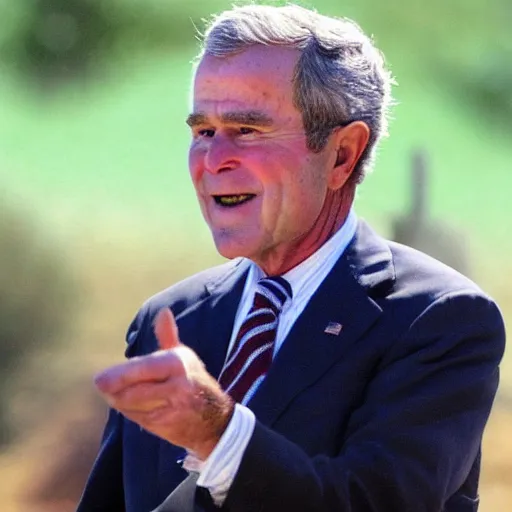 Image similar to george bush magician wearing tinfoil hat