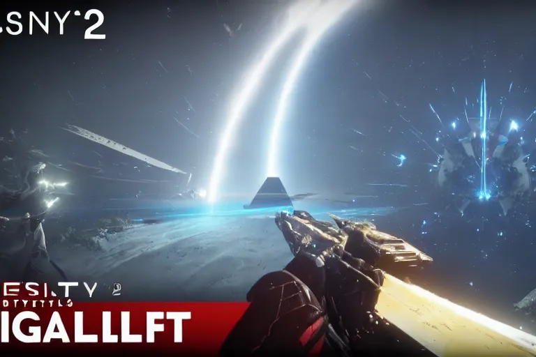 Image similar to destiny 2 lightfall expansion, the pyramids, the darkness, the light, dark guardians, gameplay footage, screenshot, ign article gameplay walkthrough still image, youtube video