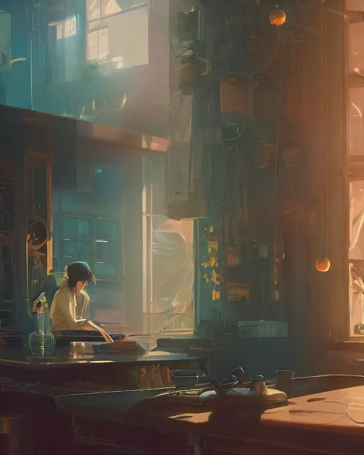 Prompt: highly detailed vfx espresso, stephen bliss, unreal engine, loish, rhads, beeple, makoto shinkai and lois van baarle, ilya kuvshinov, rossdraws, tom bagshaw, alphonse mucha, global illumination, detailed and intricate environment