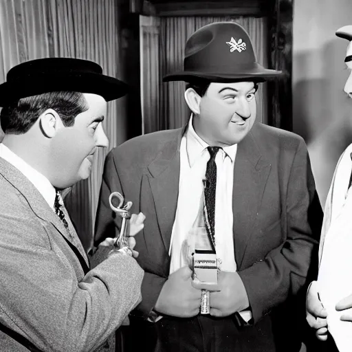 Image similar to Abbott and Costello meet Abbott and Costello