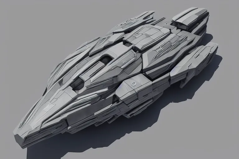 Prompt: top down view of a massive futuristic starship, in gunmetal grey, very symmetrical, in blueprint form, in the style of will burns, mecha inspired, robotic, highly detailed, artstation, pinterest, deviantart, super realistic, unreal engine