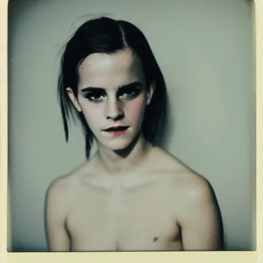 Image similar to Polaroid of Emma Watson by Andrei Tarkovsky