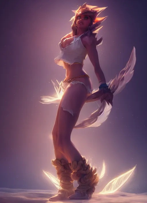 Prompt: taliyah, from league of legends, au naturel, pawg, ziran luoti, hyper detailed, digital art, trending in artstation, cinematic lighting, studio quality smooth render, unreal engine 5 rendered, octane rendered, art style by klimt and nixeu and ian sprigger and wlop and krenz cushart