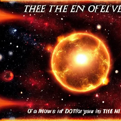 Image similar to the end of the universe