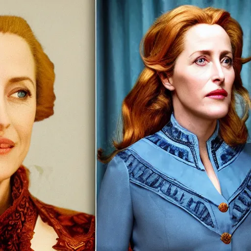Image similar to gillian anderson as catherine the great
