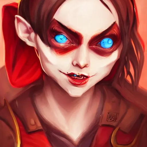 Image similar to Goblin Girl Dnd Character, cleric, red scarf, hatched pointed ears, Gold earring, illustration, expert, beautiful, artgerm, trending on artstation, by Anato Finnstark and Randy Vargas