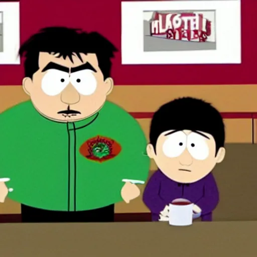 Image similar to charlie sheen in south park