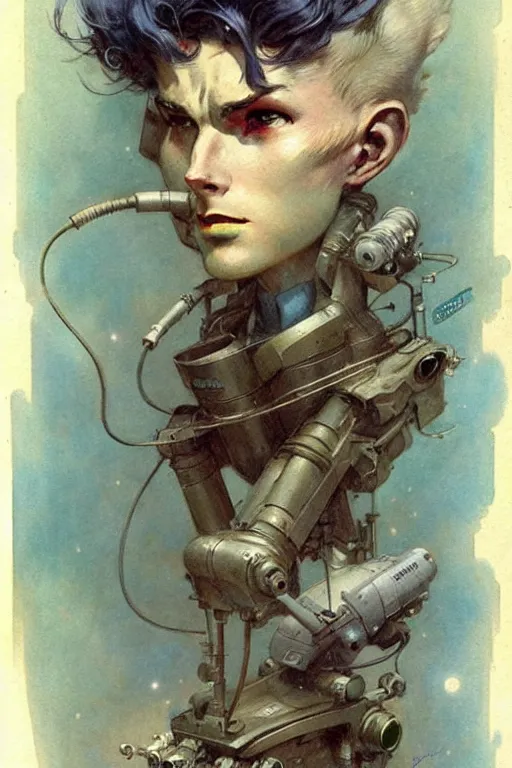 Image similar to ( ( ( ( ( 1 9 5 0 s retro science fiction boy. muted colors. ) ) ) ) ) by jean - baptiste monge!!!!!!!!!!!!!!!!!!!!!!!!!!!!!!