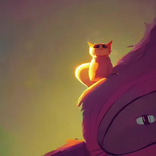 Prompt: cheshire cat, in the style of atey ghailan and james gilleard and goro fujita, exquisite lighting, art, very coherent, trending on artstation