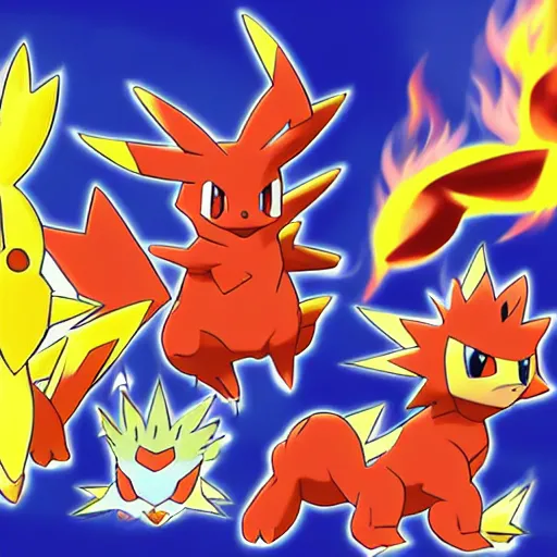 pokemon manga pokemon fire red, Stable Diffusion