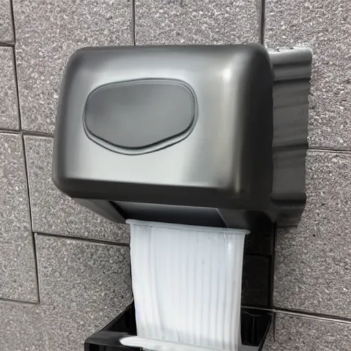 Image similar to commercial washroom hand dryer, metal vent with 🥓 dispenser, detailed instructions