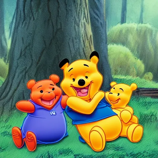 Prompt: bootleg Winnie the Pooh