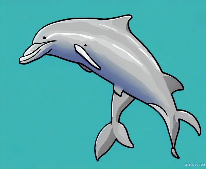 Image similar to Hybrid Between a Human and an Dolphin, Digital Art, Cartoon Style