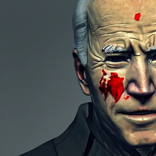 Prompt: biden in dante's inferno painting, crows, crosses, dark beauty, rotten gold, closeup faces, extremely detailed, cinema 4 d, unreal engine.