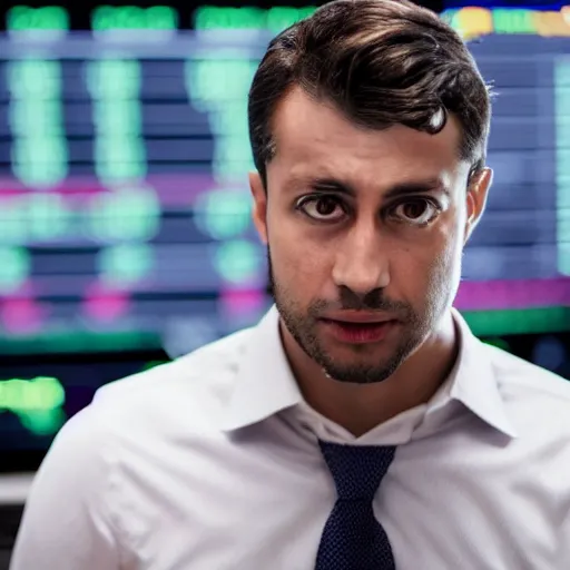 Image similar to a day trader who just suffered max loss
