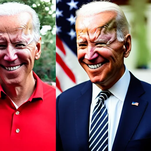 Image similar to mike wazzowski and joe biden