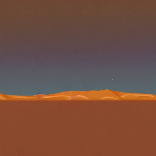 Image similar to mars dunes landscape, 8 0 s scifi art, in the style of bonestell chesley