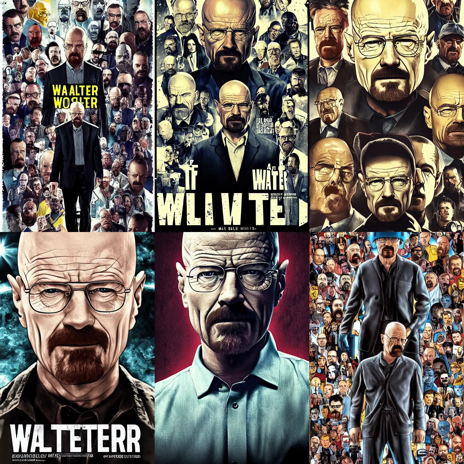 Prompt: Walter White in The Multiverse of Madness, movie poster, MCU, HD