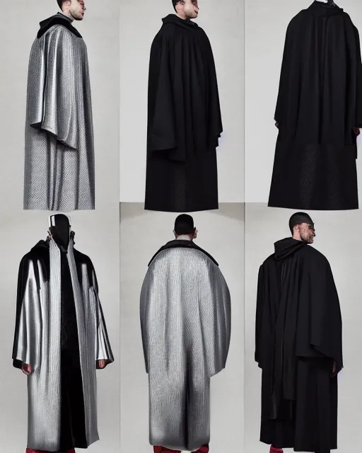 Prompt: Balenciaga techno cloak