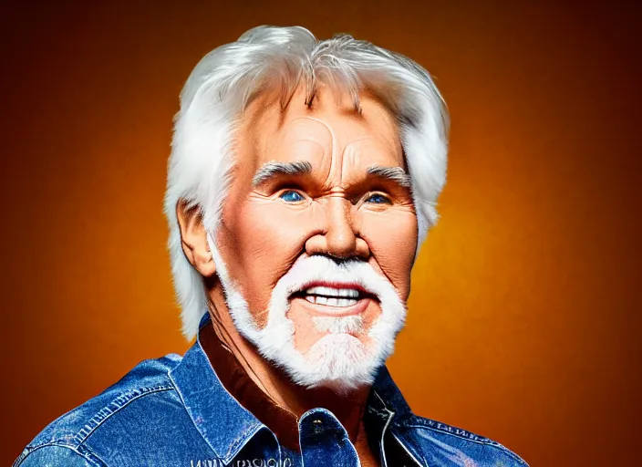 Prompt: photo still of kenny rogers in a pool of maple syrup!!!!!!!! at age 4 6 years old 4 6 years of age!!!!!!!! hiding from parents, 8 k, 8 5 mm f 1. 8, studio lighting, rim light, right side key light