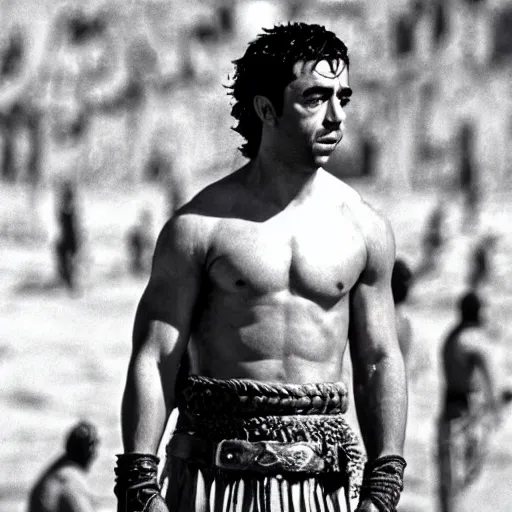 Image similar to still of xavi hernandez in gladiator ( 2 0 0 0 )