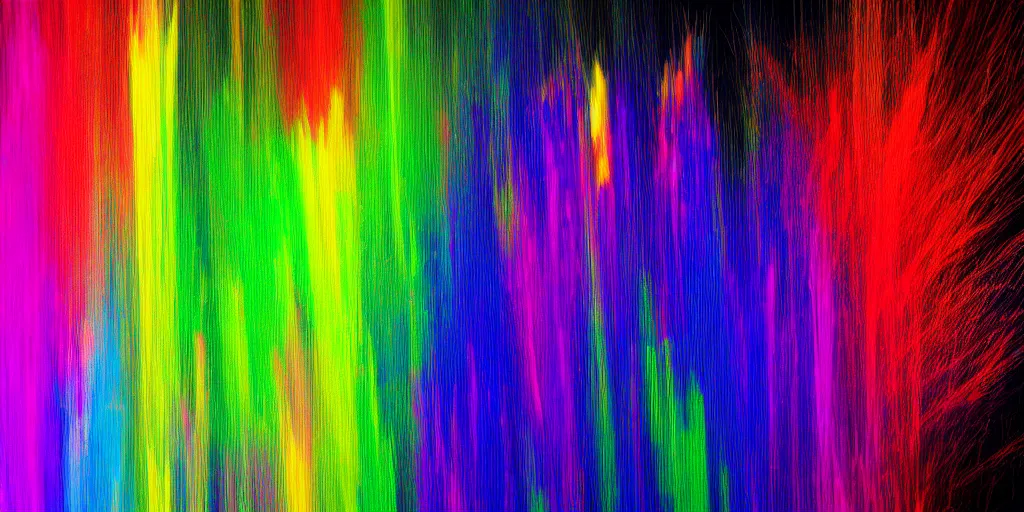 Prompt: full spectrum abstract paintbrush strokes 4K