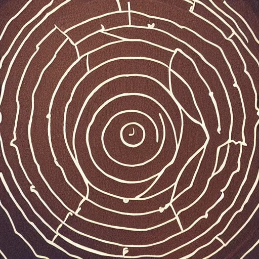 Prompt: aeriel view photography of crop circle forming the shape of laying down wine bottle drawn in the crop