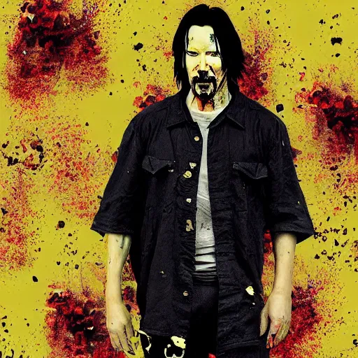 Prompt: keanu reeves zombie