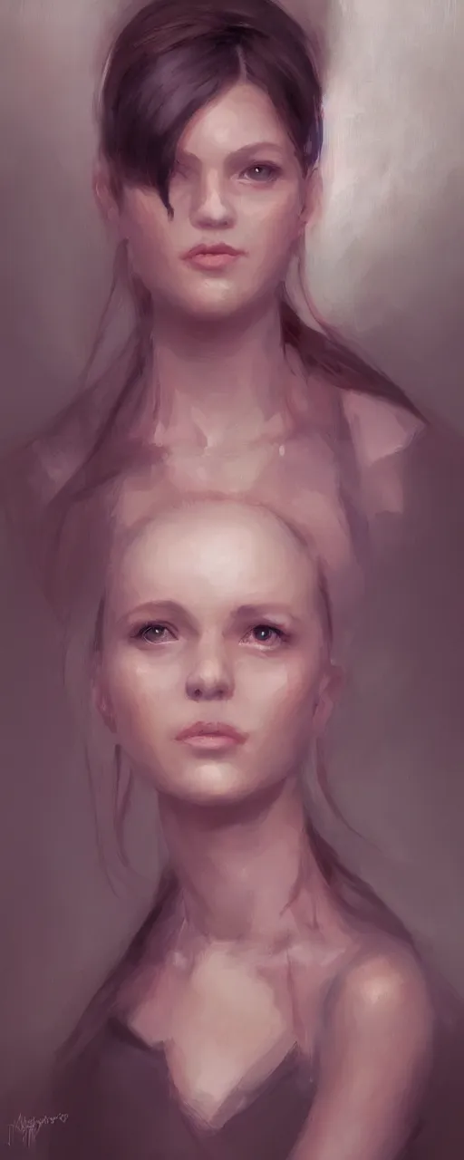 Image similar to a masterpiece award - winning portrait of a woman by mandy jurgens, trending on artstation