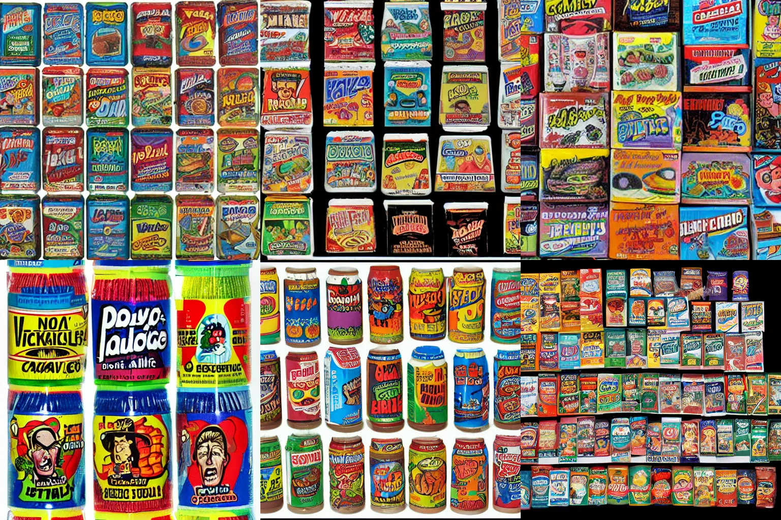 Prompt: Unreleased Wacky Packages