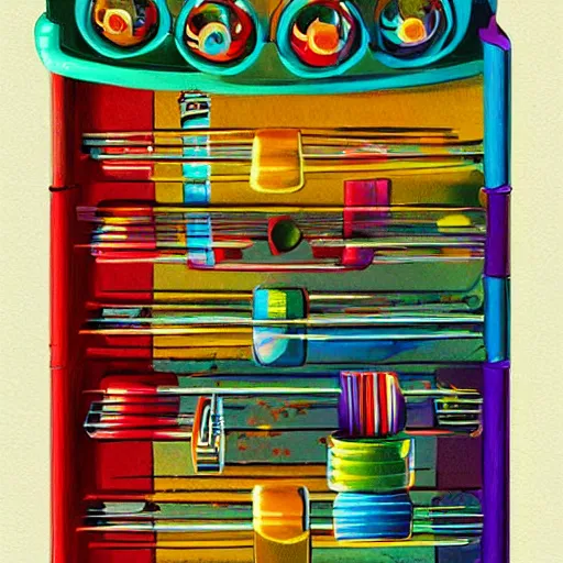 Image similar to xylophone, concept art, illustrated, highly detailed, high quality, bright colors, optimistic,