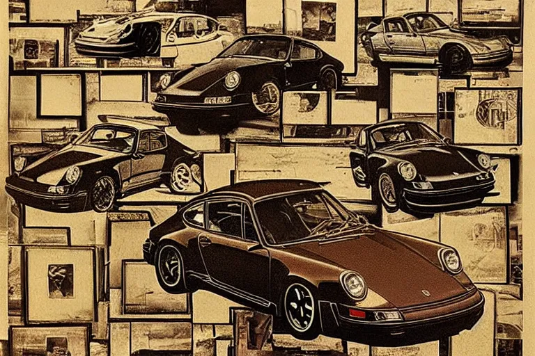 Image similar to 1 4 8 0 porsche 9 1 1 blurprints by leonardo da vinci