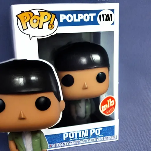 Prompt: pol pot funko pop, high quality, high resolution