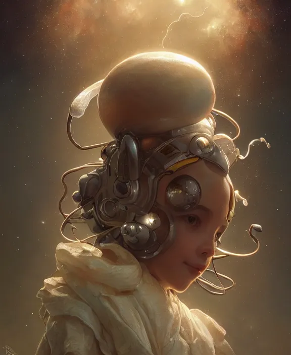 Prompt: simplicity, portrait of a adorable alien insect, childlike, milky way environment, ultra realistic, concept art, intricate details, cheerful, highly detailed, photorealistic, octane render, 8 k, unreal engine. art by artgerm and greg rutkowski and alphonse mucha