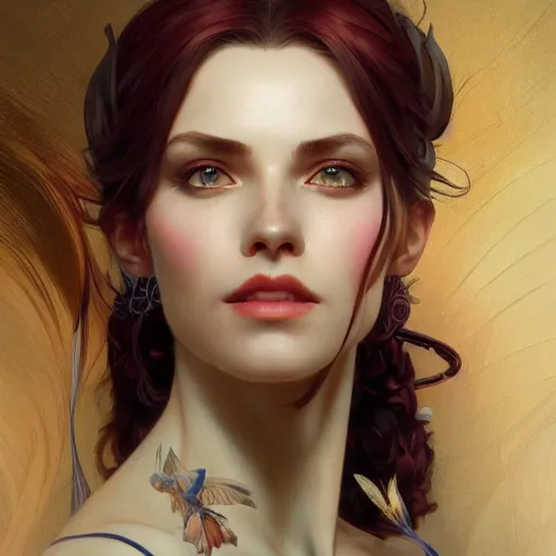 Image similar to ultra realistic illustration of jinx, intricate, elegant, highly detailed, digital painting, artstation, concept art, smooth, sharp focus, illustration, art by artgerm and greg rutkowski and alphonse mucha