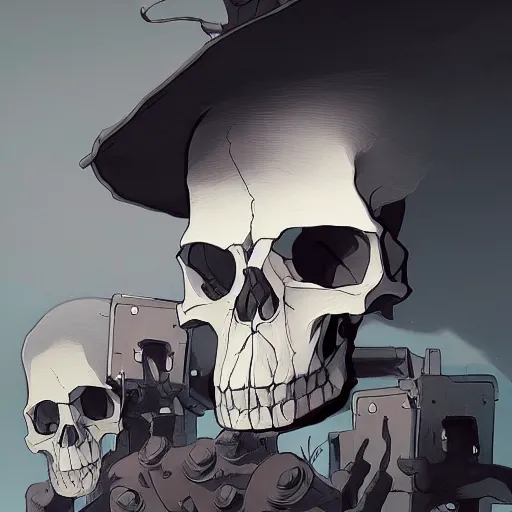 Prompt: a skull face monster minimalist comics, behance hd by jesper ejsing, by rhads, makoto shinkai and lois van baarle, ilya kuvshinov, rossdraws global illumination ray tracing hdr radiating a glowing aura